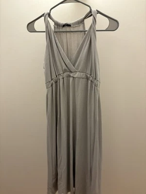 Vestido Vintage Soprano Soprano Soprano Talla Pequeña Gris Azulado Sin Mangas Foto 1 de 4