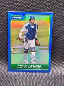 2006 Bowman Chrome KENJI JOHJIMA rifrattore blu 011/150 RC 1° Seattle Mariners - Foto 1 di 2