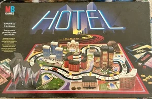 Juego de mesa MB Hotel 1986 vintage edición caja negra completo - Imagen 1 de 23