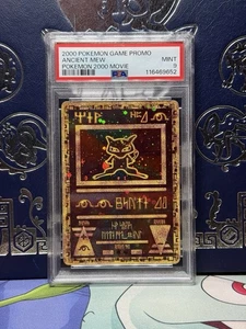 2000 ANCIENT MEW POKEMON MOVIE PROMO CARD PSA 9 MINT CONDITION DOUBLE HOLO SWIRL - Bild 1 von 3