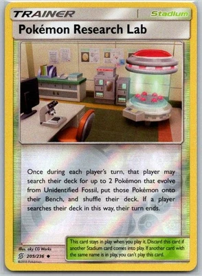 Pokemon Research Lab 205/236 Reverse Holo SM - Unified Minds NM - Image 1 of 2