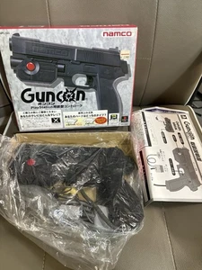 Guncon Light Gun Controller Playstation PS1 Namco Black  Japanese Tested Boxed - Picture 1 of 13