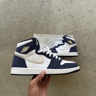 Jordan 1 Retro High CO.JP Midnight Navy Pre-Owned With Box Men's Size 12 - Image 1 of 4