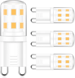 4 Pack G9 LED Bulb 40W Halogen Replacement 2700K Warm White Non-Dimmable 120V - Picture 1 of 12