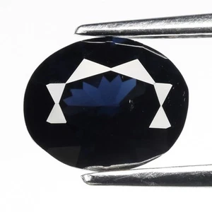 💎 1.61ct 8x6.5mm VS Oval Natural Deep Blue Spinel - Tanzania Gemstone - Picture 1 of 4