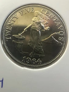 1964 Philippines 25 Centavos Coin🇵🇭 item 4265 - Picture 1 of 2