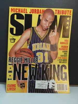 Slam Magazine Reggie Miller Cover  April 1999 NBA No Poster - Image 1 of 4