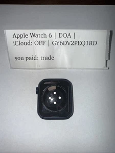 Apple Watch Series 6 40mm Blue Case For Parts Only - Picture 1 of 3