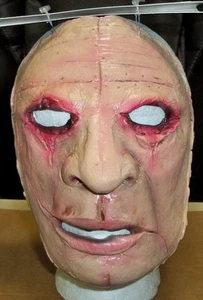 ADULT GORY DEMENTED SERIAL KILLER #1 LATEX FACE MASK COSTUME TB26041 - Picture 1 of 2