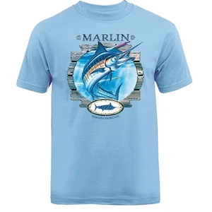 Marlin Salzwasser Outdoor Sport Angeln Grafik T-Shirt Tee - Bild 1 von 17