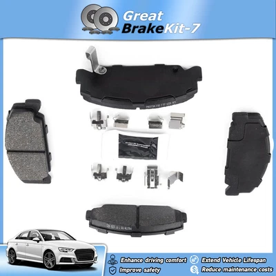 Front Brake Pads w/ Hardware Kit for 1984 1985 Honda Accord 1.8L — 第 1/3 张图片