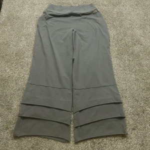 Matilda Jane Pants Womens Large Gray Ruffled Wide Leg Lounge Casual Layered - Picture 1 of 10