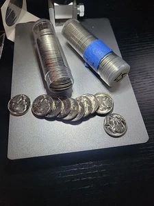 1966-P Jefferson Uncirculated Nickels - 2 Full Rolls of 40 Coins - Picture 1 of 1