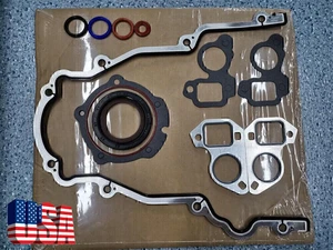 Timing Chain Cover W/Water Pump Gaskets & Main Seal For GM LS1 4.8L 5.3L 5.7L - Picture 1 of 12