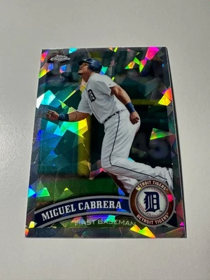 2011 Topps Chrome Miguel Cabrera Atomic Refractor /225 Crystals #30 Tigers - Image 1 of 2