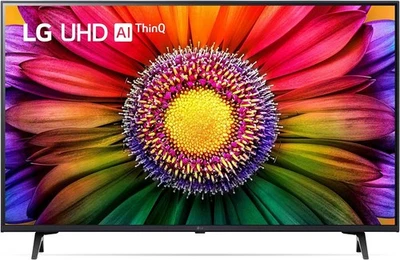 LG UHD 43'', Smart TV 4K, 43UR80006LJ, Serie UR80 2023, HDR10 Pro, nero - Immagine 1 di 4