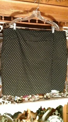 SEXY NANETTE LEPORE TALLA GRANDE 22W 1X 2X FALDA CORTA ELÁSTICA A LUNARES NEGROS PANTALONES CORTOS Foto 1 de 4