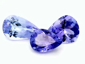 2,50Ct 3 STÜCK NATÜRLICHER BLÄULICH-VIOLETTER TANSANIT EDELSTEIN AUS TANSANIA - Bild 1 von 7