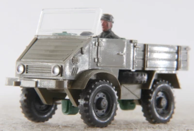 Wiking 1:87 Unimog A.S.S LKW H0 411 detailliert Olivgrau GK 370/7F CS 479/1K - Bild 1 von 4
