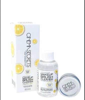 Kit de viaje de inicio profesional limpiador de brochas de maquillaje Cinema Secrets, aroma a limón, 2 oz + estaño Foto 1 de 4