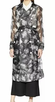 Trincheira Sonia Rykiel Manteau Oyster Painterly Light feminina tamanho 36 L80405 - Imagem 1 de 4