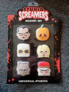HALLOWEEN HORROR NIGHTS 2023 UNIVERSAL STUDIO SCREAMERS 6 PIECE MAGNET SET HHN - Picture 1 of 2
