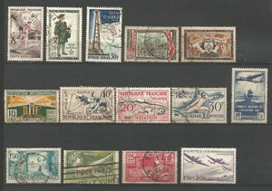France 1930/50 14 timbres non oblitérés & oblitérés /TR4122 - Imagen 1 de 1