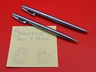 QAULITY Sheaffer Pen & Pencil Set Brushed Stainless Steel made in USA