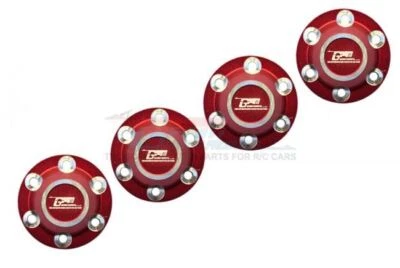 GPM SCX6005 ALUMINUM SILVER INLAY DESIGN WHEEL LOCK AXIAL 1/6 4WD SCX-6 CRAWLER - Image 1 of 4