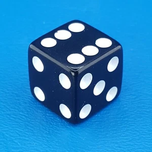 Clue Star Wars B7688 Black Die Replacement Game Part Piece 2015 - Picture 1 of 3