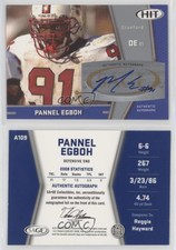 2009 SAGE Hit Auto Silver Pannel Egboh #A109 Auto