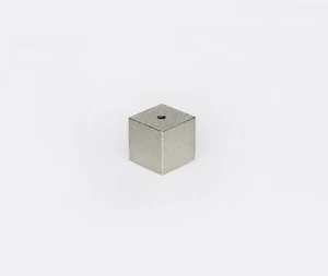 Brass Cube Japanese Incense Stick Holder Burner from Hakuhodo Sumitani - Silver - Picture 1 of 3