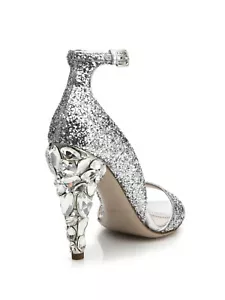 SANDALIAS DE BODA MIU MIU ICÓNICAS BRILLO CRISTAL SWAROVSKI TACÓN 37.5 ME ENCANTAN LOS ZAPATOS - Imagen 1 de 10