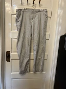 Coldwater Creek Khaki Pants Womens Size 18W Tan Adjustable Waist Pockets Buttons - Picture 1 of 4