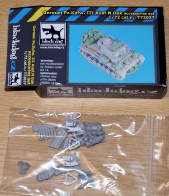 Panzer Pz.III N DAK accessories set (Dragon) von Blackdog in 1/72
