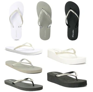 New Women's Rhinestone Sandals Beach Flip Flop - Picture 1 of 22