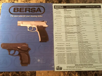 2006 Bersa Trifold Catalog Plus Price List - Image 1 of 4