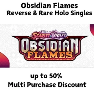 POKEMON - OBSIDIANISCHE FLAMMEN - REVERSE & RARE HOLOS - BIS ZU 50% RABATT - Bild 1 von 1