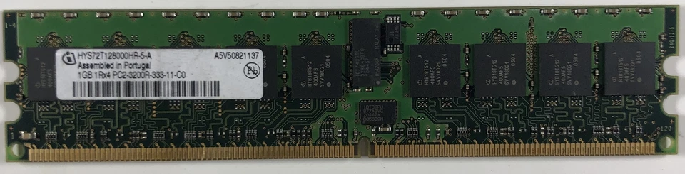 Infineon HYS72T128000HR-5-A 1GB DDR2 Server RAM Memory - Image 1 of 1