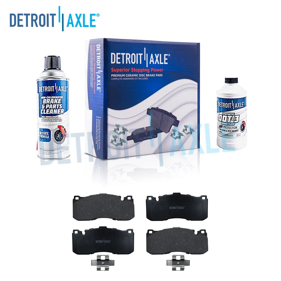 Front Ceramic Brake Pads Hardware for 2008 2009 2010 2011 2012 2013 BMW 135i - Image 1 of 4