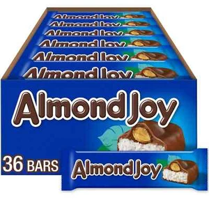 ALMOND JOY Coconut and Almond Chocolate Candy Bars 1.61oz 36 Count - Picture 1 of 6
