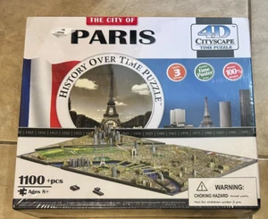 City Of Paris 4D Cityscape History Over Time Puzzle 3 Layers 1100+ pc New Sealed - Picture 1 of 1