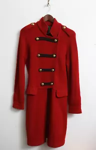 Abrigo Oficial Lana Rojo Colección Etiqueta Verde Ralph Lauren Usado en Excelente Condición M De Colección - Imagen 1 de 7