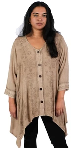 Nuevo con etiquetas HILOS SAGRADOS boho hippy hanky bordado rayón TOP TÚNICA 1X Envío gratuito - Imagen 1 de 8