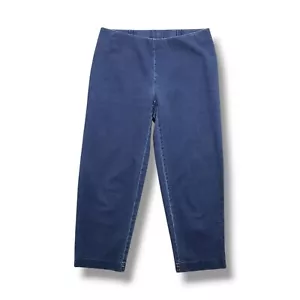 Jeans Pure Jill indaco slim crop donna XS vita media pull on - Foto 1 di 10