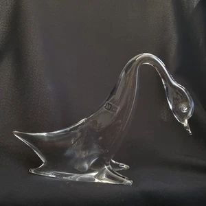 Vintage Italiano Murano Arte Vetro V Nason & C Collo Lungo Elegante Cigno - Foto 1 di 14