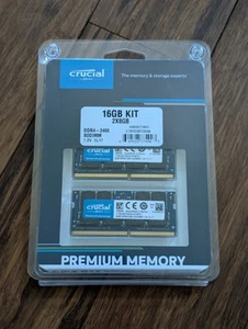 Crucial 16GB (2 x 8GB) SO-DIMM PC4-19200 DDR4-2400 Memory (CT2K8G4SFD824A) - Afbeelding 1 van 1