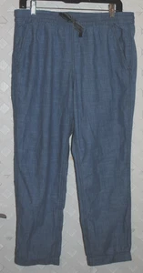 J. Crew Point Sur Größe 10P Seaside Hose 100 % Baumwolle Chambray Pull-On Jogginghose - Bild 1 von 5