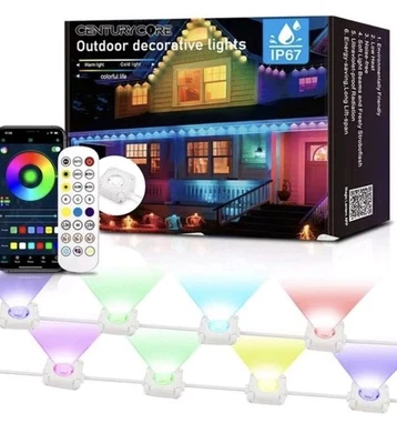 Smart Outdoor Christmas RGB LED Eaves Lights IP67 Waterproof DIY Scenes - Image 1 of 4