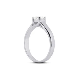 2 1/2ct G I1 Princess Natural Diamond 950 Plat. Solitaire Engagement Ring - Picture 1 of 3